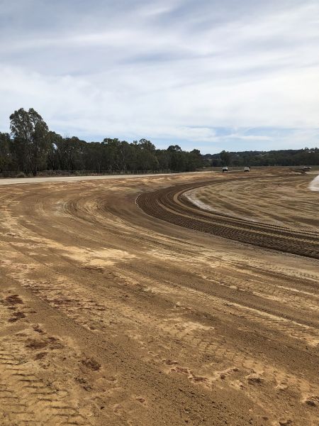 RSH Premier oval takes shape and upper car park March 2020