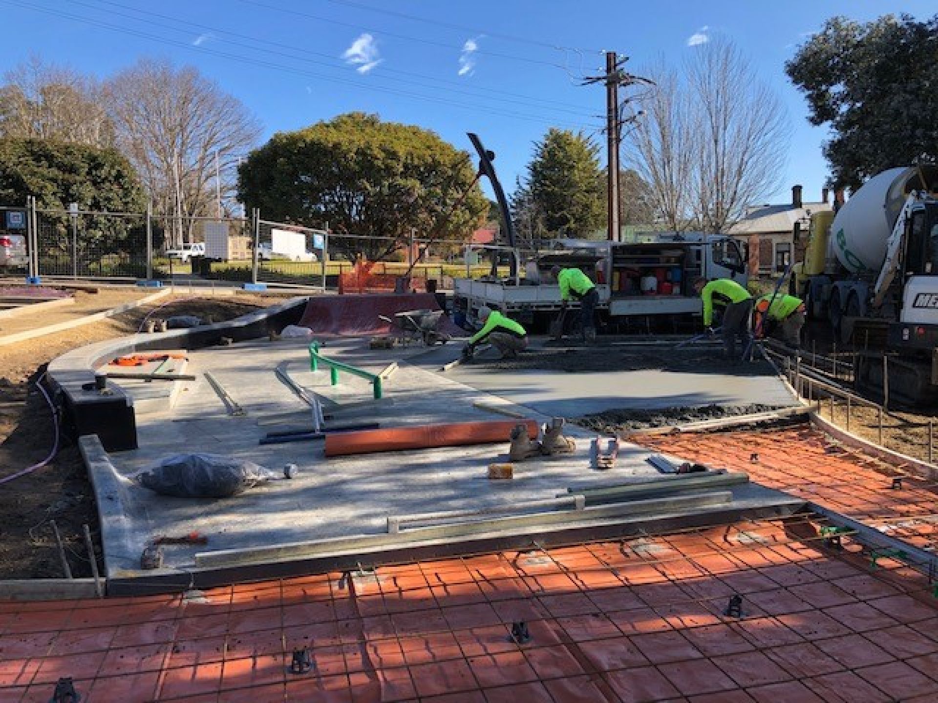 Nairne Village Green - Stage 2 - concreting