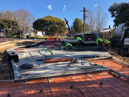 Nairne Village Green - Stage 2 - concreting