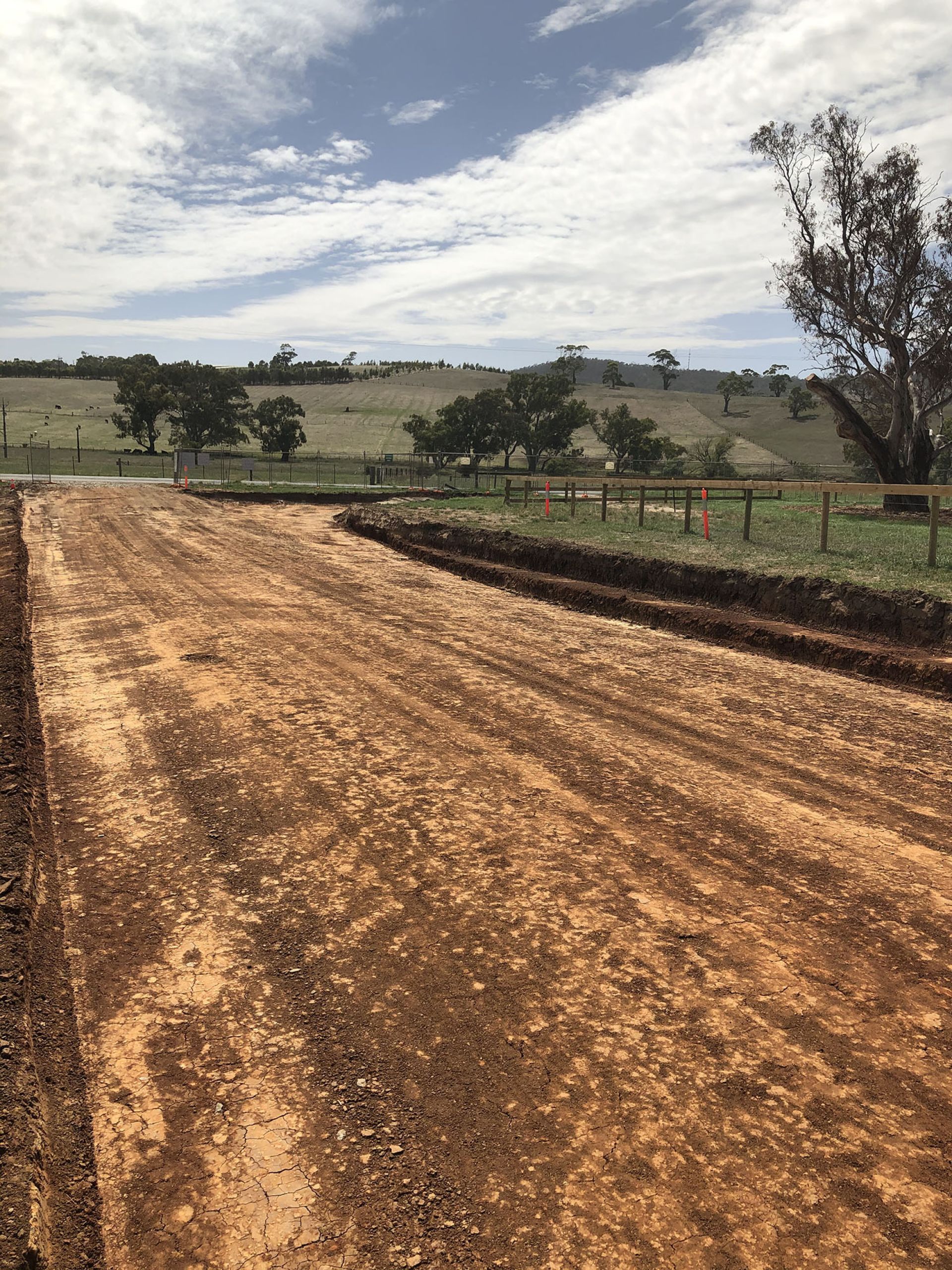 RSH entrance road taking shape March 2020