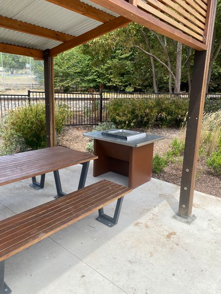 Nairne Village Green - Stage 2 - BBQ and shelter area ready