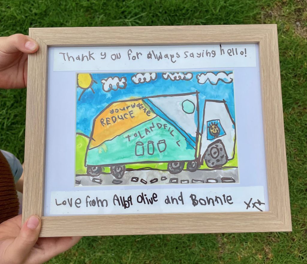 Drawing of Rubish truck