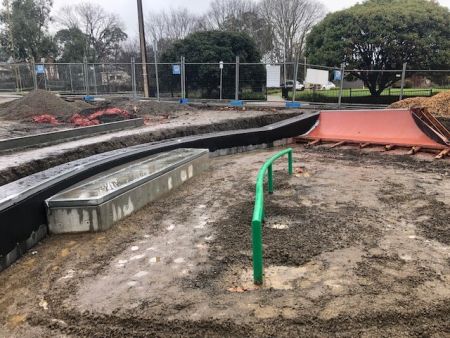Nairne Village Green - Stage 2 - skate park construction