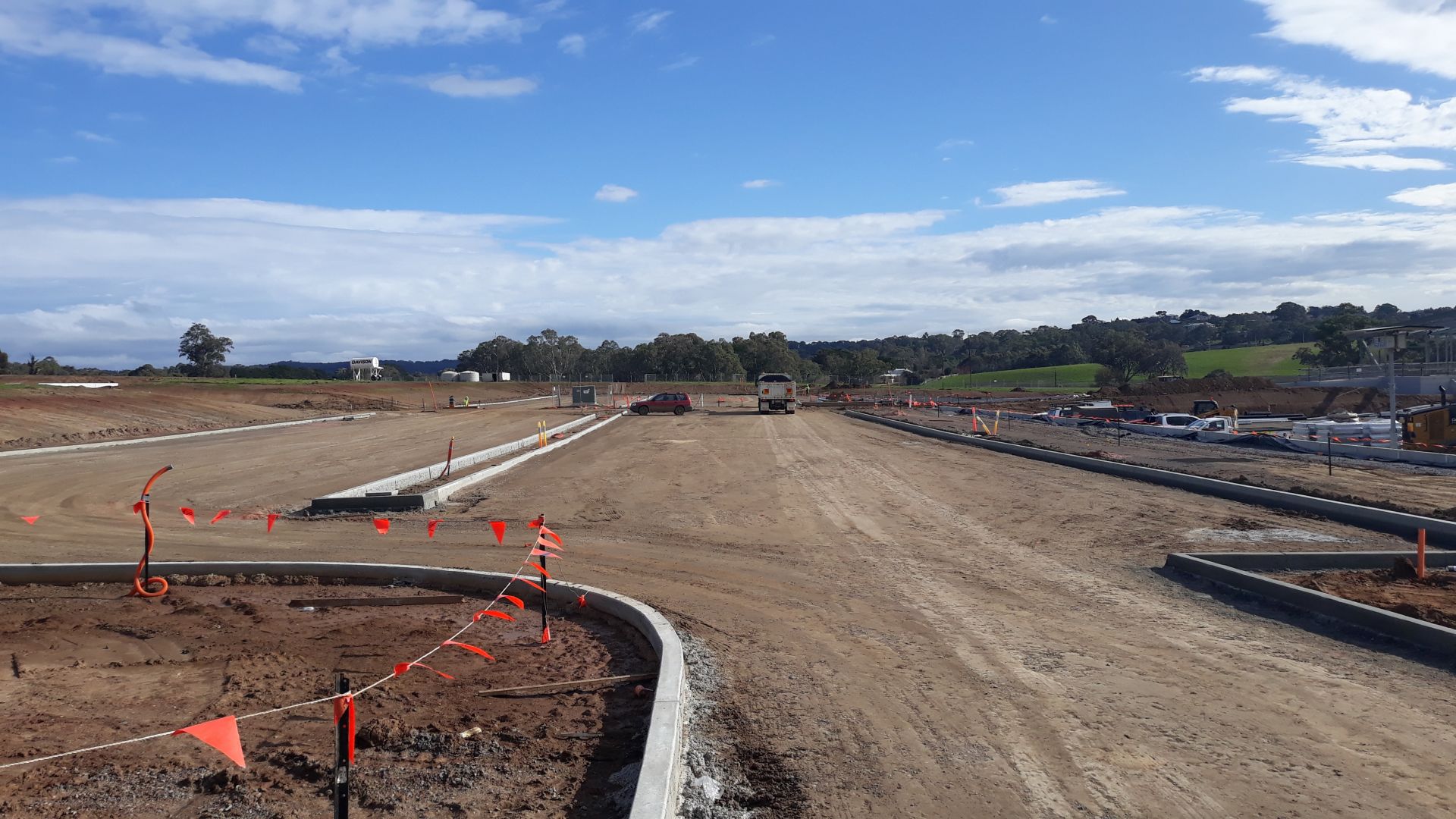 Internal carparking and roadways preparation