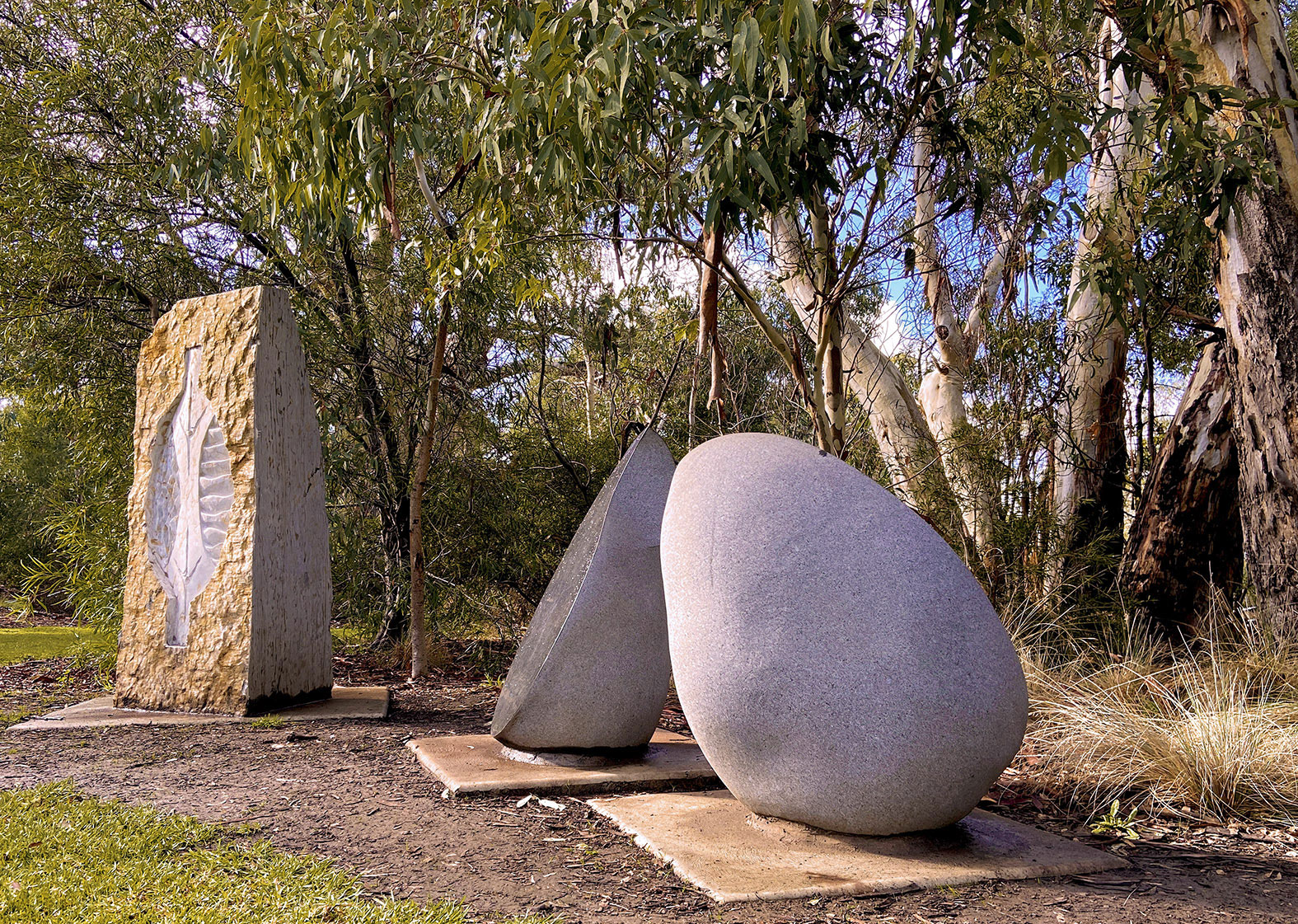 Aboriginal Sculptures at Laratinga Wetlands