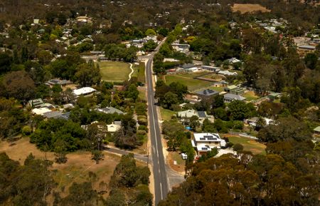 Macclesfield aerial of township