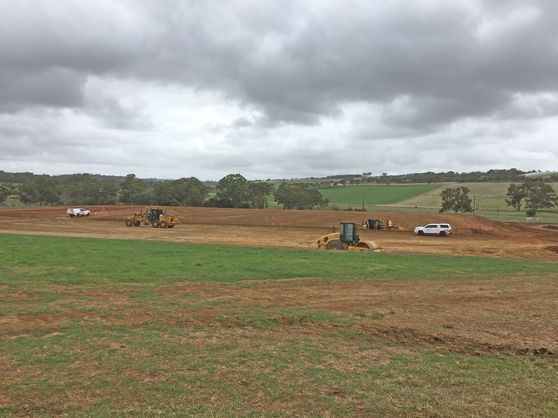 Lower car park and soccer pitches February 2020