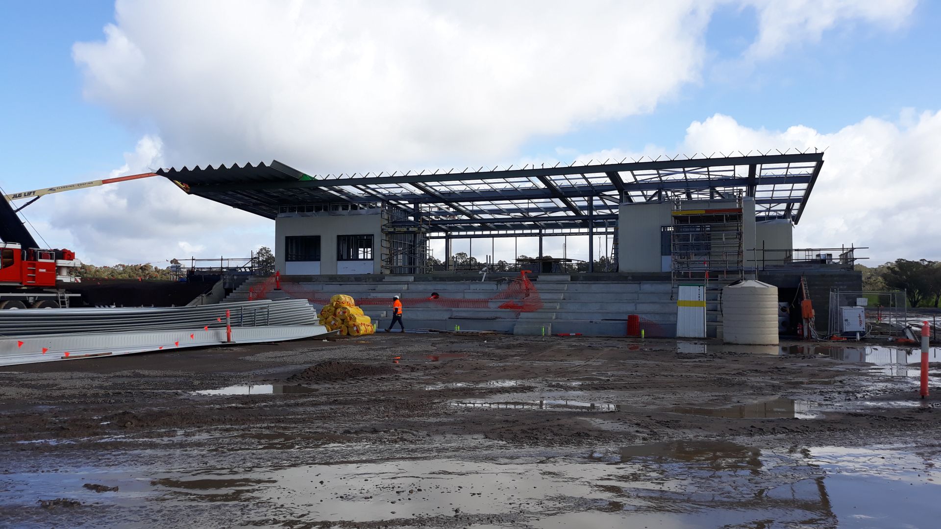 Building A Soccer Roofing Underway August 2020