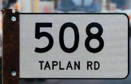 Rural Property Address Sign