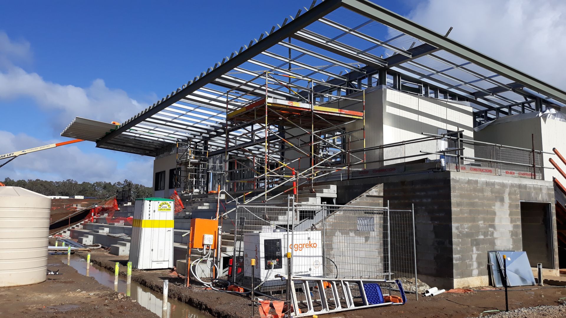 Building A first floor cladding August 2020